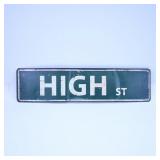 Vintage High Street Sign