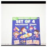 Set of 4 Educational Wooden Puzzles