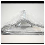 Set of 10 Grey Velvet Clothes Hangers
