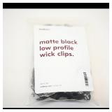 Makesy Matte Black Wick Clips Set of 100