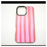Pink Striped Phone Case for iPhone 16 Pro Max