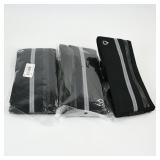 Set of 3 Black Running Waist Pouches