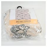 Plush Throw Blanket 50in x 60in