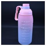 Pink Gradient Motivational Water Bottle 1500ml