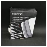 NicPro Artist Paint Palette with Brushes