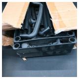Plastic Black Storage Cart with Wheels