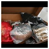 Assortment of Hair Extensions and household items