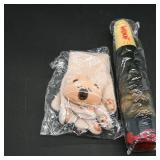 Assortment of Plush Toys and Book