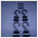 Set of 4 Black Car Seat Hooks