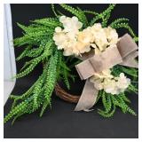Decorative Floral Wreath with Bow