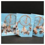 Set of 3 Dreamcatchers with Feathers