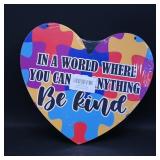 Heart-Shaped Decorative Wall Sign