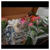 Assortment of Craft Supplies and Decorations