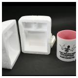 Skeleton Themed Mug with Humorous Quote