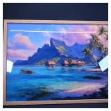 Framed Tropical Landscape Print