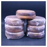 Set of 14 Wooden Coasters