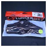 Lunker City Karate Craw 4' Dark Craw