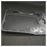 Black Plastic Lap Desk with Cup Holder