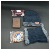 Winter Accessories and Leather Wallet Set