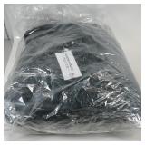 WANMIAOXING Black Faux Fur Coat 3XL
