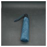 Compact Blue Folding Umbrella