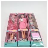 Set of 3 Happy Girl Dolls