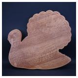Wooden Turkey-Shaped Cutting Board