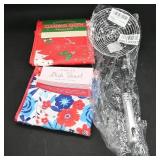 Assortment of Cleaning Cloths and Skimmer