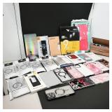 Assortment of Phone Cases and Accessories