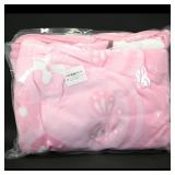 AMZKIKI Pink Throw Blanket 55'