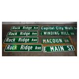 Collection of Vintage Street Signs