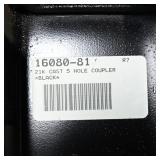 21K Cast 5 Hole Coupler, Black