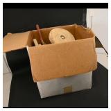 Box of Wooden Wheels and Parts