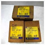 Assortment of Square D Circuit Breakers