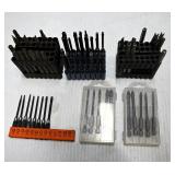 Assortment of Drill Bits and Master Lock