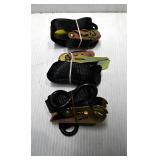 Set of Ratchet Tie Down Straps