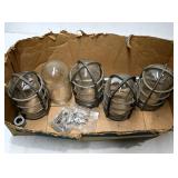 Assortment of Industrial Glass Light Covers