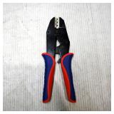 Wire Crimping Tool with Red and Blue Handles