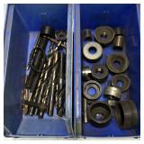 Assortment of Drill Bits and Metal Components