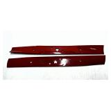 Set of Two Red Metal Blades