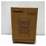 POWRUI 6-Outlet Wall Adapter with USB Ports