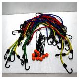 Assortment of Bungee Cords and Ball Ties