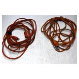 Assortment of Orange Extension Cords