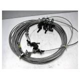 Steel Cable with Hooks and Clamps