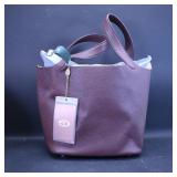 SADI Ebony Leather Tote Bag