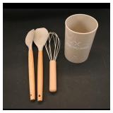 Silicone Utensils Organizer Set
