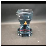 Decorative Metal Goblet with Stud Accents