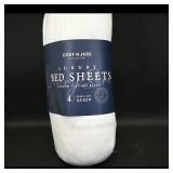 Cosy House Luxury Bamboo Viscose Queen Bed Sheets