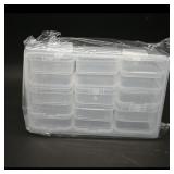 Clear Plastic Storage Box with Compartments