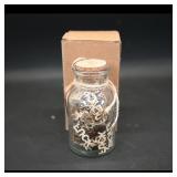 Decorative Glass Jar with Cork and Box
